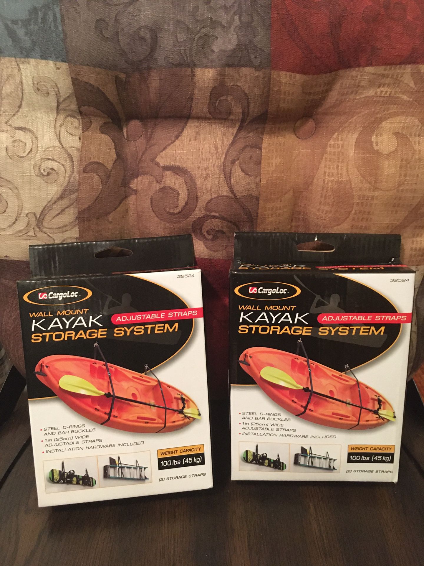 Kayak storage straps