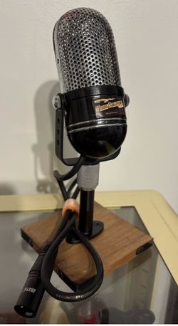 Vtg Modified Kent M-18 Dynamic RCA Pill STYLE Microphone WORKS W/ Stand Plz Read