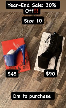 Size 10 Pleaser Shoes: Stripper Pole Dance Heels & Boots