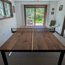 Solid Walnut Ping Pong Table