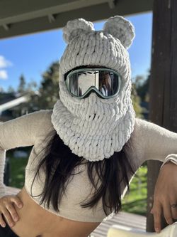 Crochet Ski/snowboard Helmet Cover 