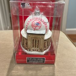 Yankee stadium Glass Ornament 