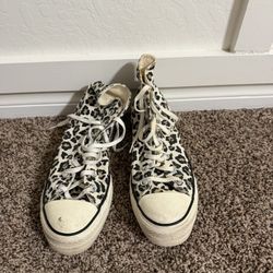 women’s cheetah converse size 9