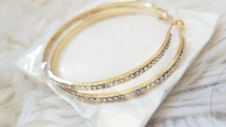 NEW GOLD FILLED hoop earrings ❤