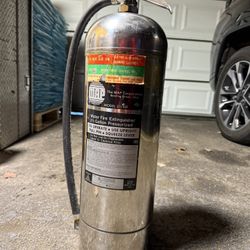 Vintage MAP 2.5 Gallon Water Fire Extinguisher – Stainless Steel