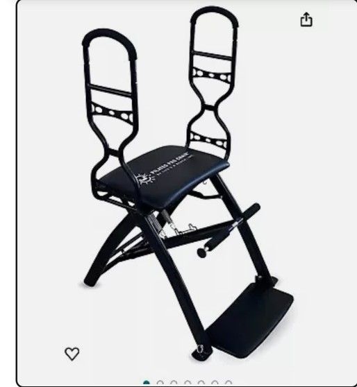 Pilates Pro Chair Max with Sculpting Handles by Life's A Beach ,Black/ New