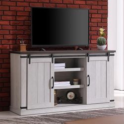 New Barn Door TV Stand Ready To Use 