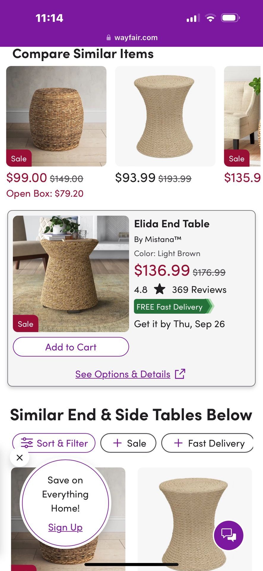 Round Side Table
