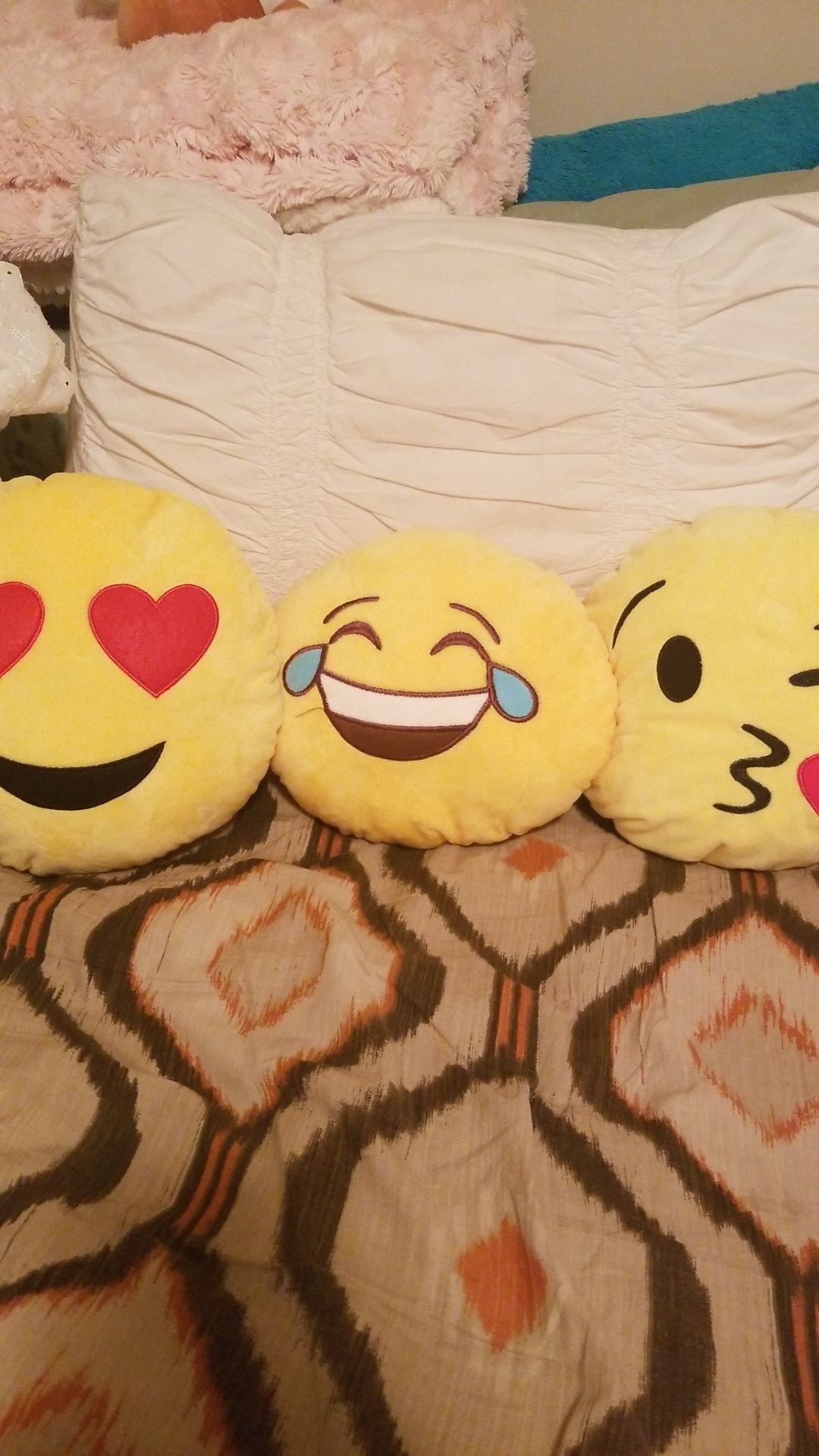 3 Emoji Plushies