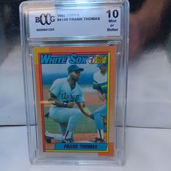 Authentic And Genuine 1990 Topps Frank Thomas Rookie Card Mint 10
