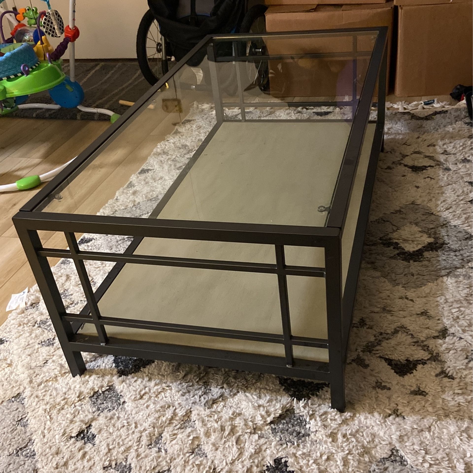 Glass Top Coffee Table