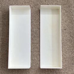 Two Plastic Drawer Storage Containers