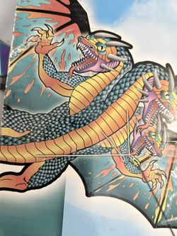 Dragon Kite 76 Inches Wide Amazing Detail Looks Awesome Flying