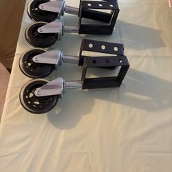 Ruedas De Goma Para Camas O Para Sillas De Escritorio  O Para Puerta 