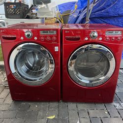 LG Gas washer and dryer set 
