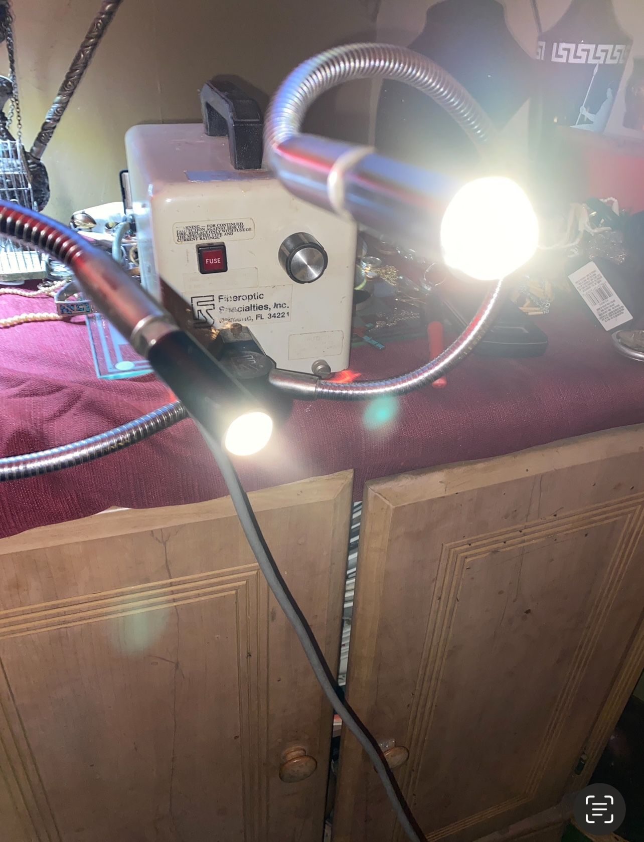 Fiberoptic Specialties Inc LS86/110 150 W Halogen Light Source w/ Dual Gooseneck