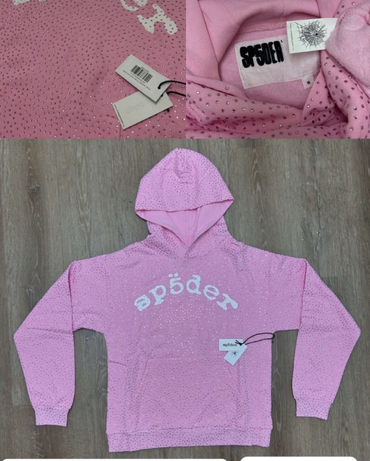 Pink Vvs Sp5dwr Hoodie