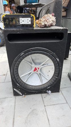 Kicker subwoofer with enclosure