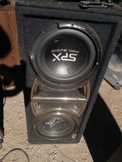 Subs Are In Good Condition  Plastic Around Just A Little Broken 