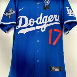 Dodgers Blue Ohtani Jersey Adult MVP Logo