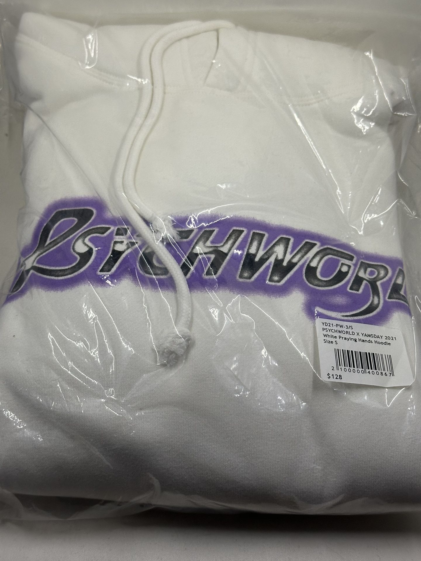 Psychworld X Yams Day Hoodie White Size Small