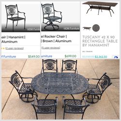 Hanamint Outdoor Patio Set