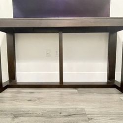 Sofa / Console Table Signature Design by Ashley – Watson Mid-Century Sofa Table Dark Brown Finish