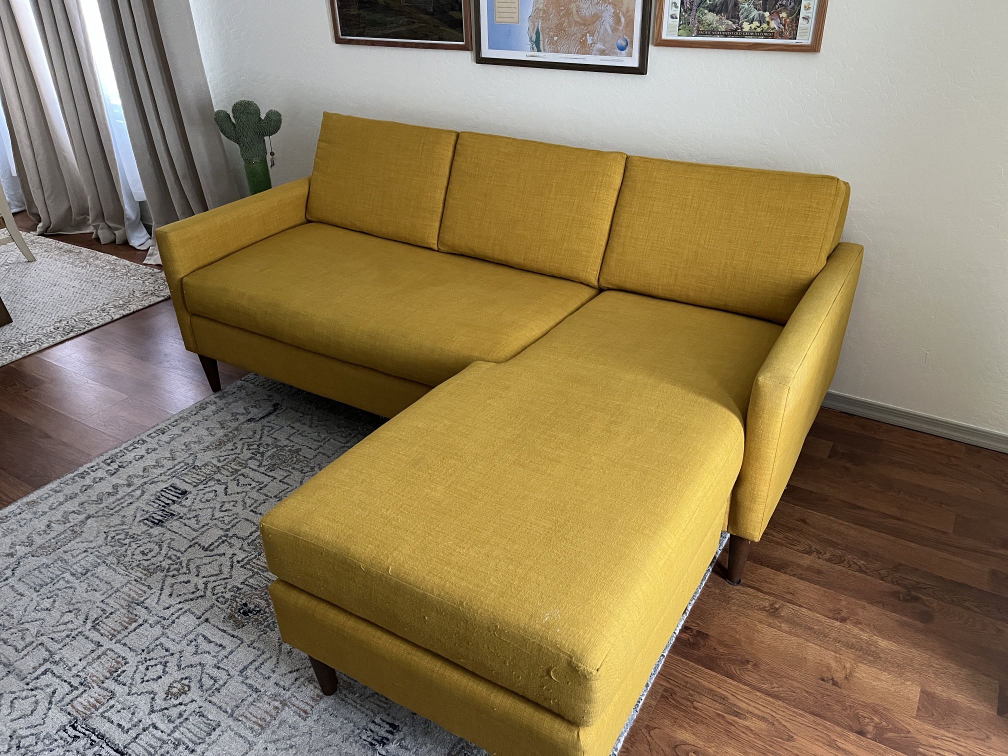 CB2 Sofa With Reversible Chaise
