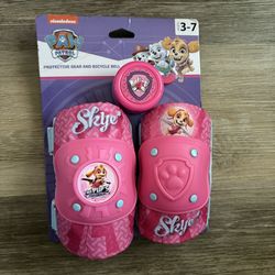 Brand New Paw Patrol bike gear for Girls 3 piece