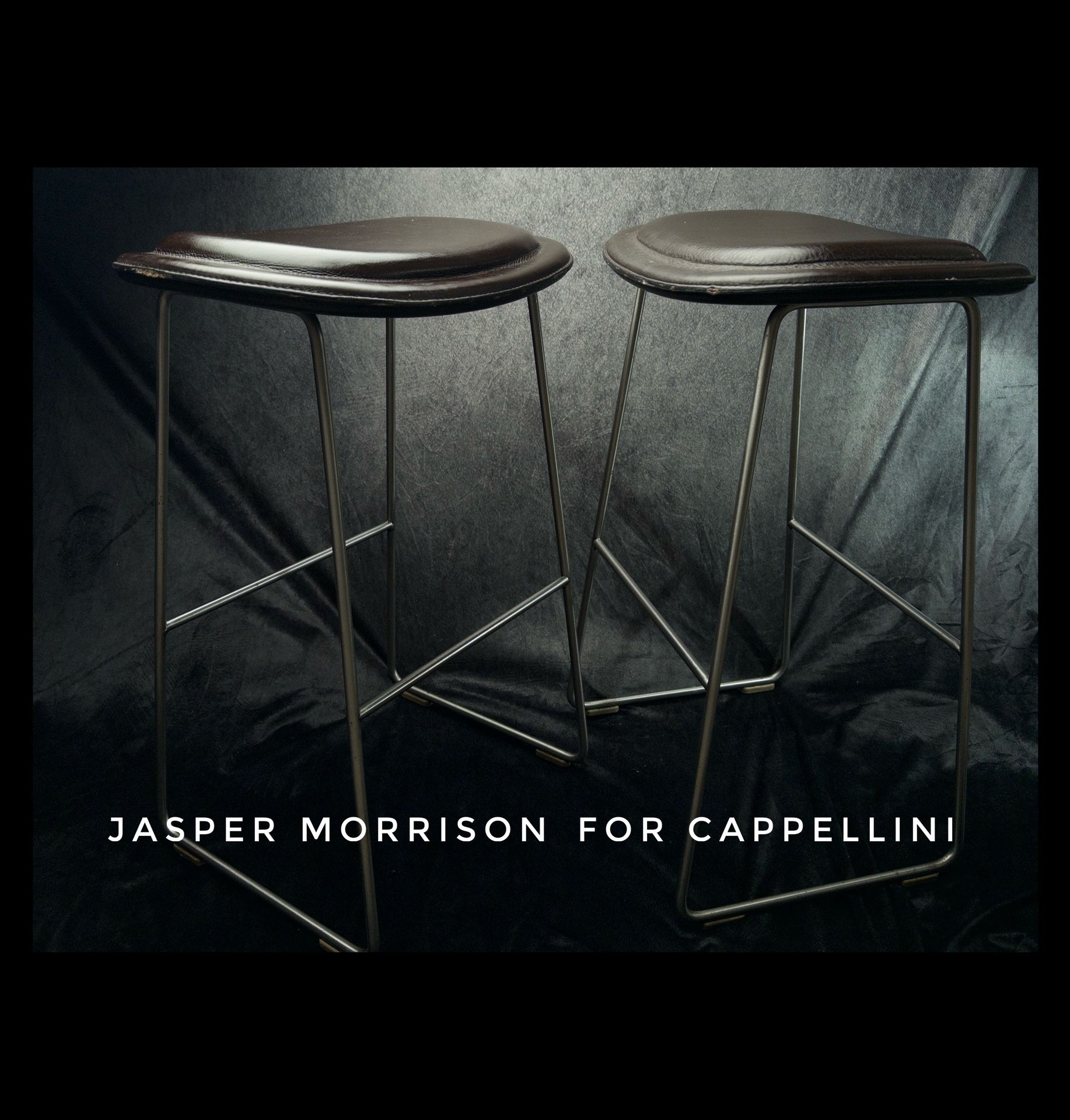 2 JASPER MORRISON HIGH STOOLS FOR CAPPELLINI