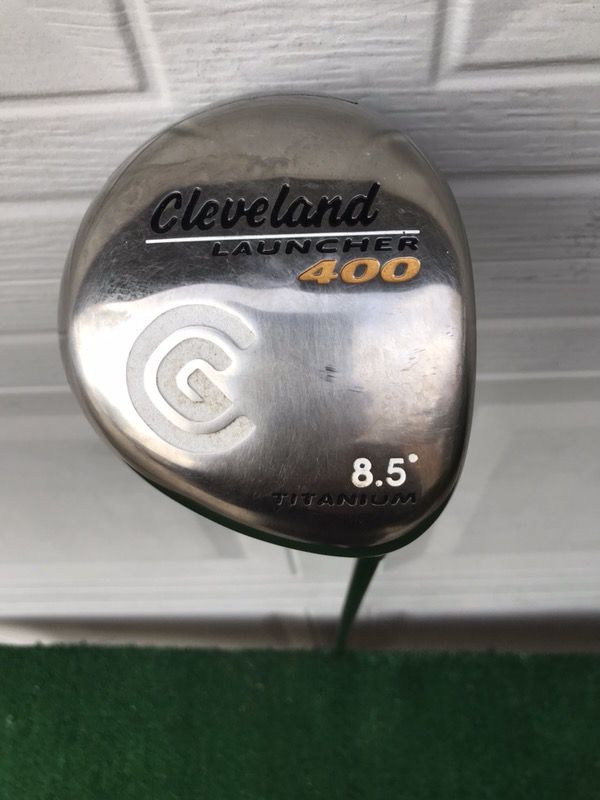Cleveland Launcher 400cc Titanium Clubhead 8.5 Degree Loft Golf Driver, Extra Stiff Flex