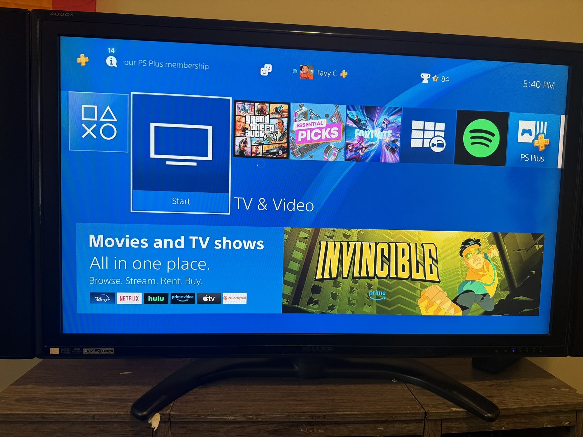 SHARP TV 