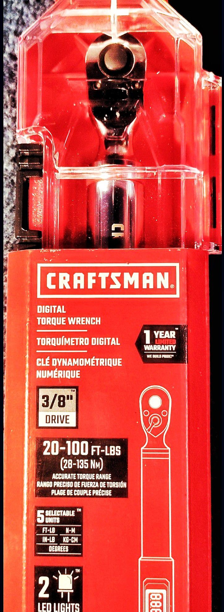 Craftsman 3/8" Drive Micrometer Torque Wrench (CMMT99433) 