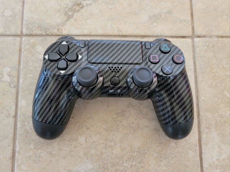 PS4 Controller - Carbon Fiber - Playstation 4 Joystick - PS3 - Playstation 3 - Wireless - Bluetooth - Steam - PC - Tesla