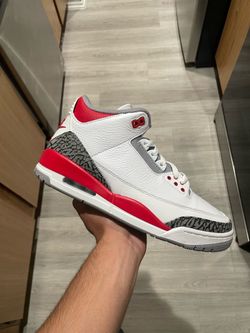 Jordan 3 Fire Red Size 9 Vnds