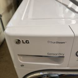 LG - 7.4 Cu. Ft. Stackable Electric Dryer with FlowSense