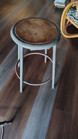 Vintage Metal Industrial Stools