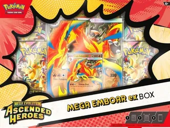 Pokemon TCG Ascended Heroes Mega Ember ex Box Factory Sealed English
