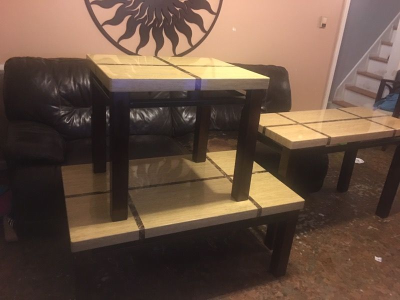 Coffee table end table sofa table three-piece $200