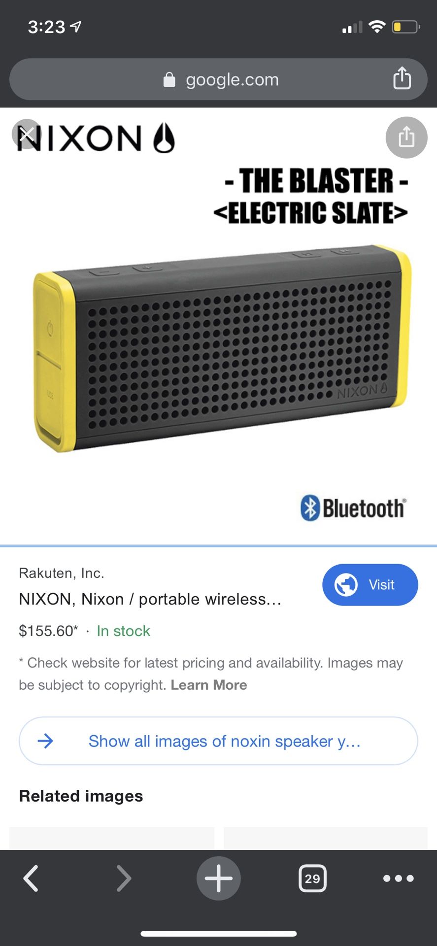 NIXON Portable Wireless Bluetooth Speaker