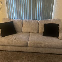 Cream 3 Piece Sofa Set