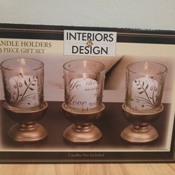 3 Set Candle Holders 
