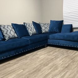 TEAL BLUE SECTIONAL