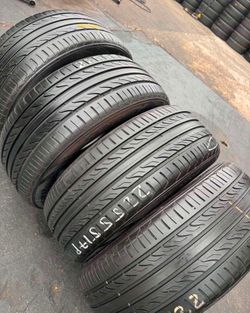 225-55-17 sentury vendo un set de llantas usadas excelente condiciones de vida las 4 ✅🤩I am selling a set of used tires, all 4 in excellent living co