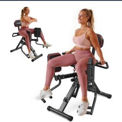 HA1 2-in-1 Hip Abductor and Adductor, Glute & Inner Thigh Workout Equipment for Home Gym, Leg Workout and Booty Builder with 6 Adjustable Resistance B