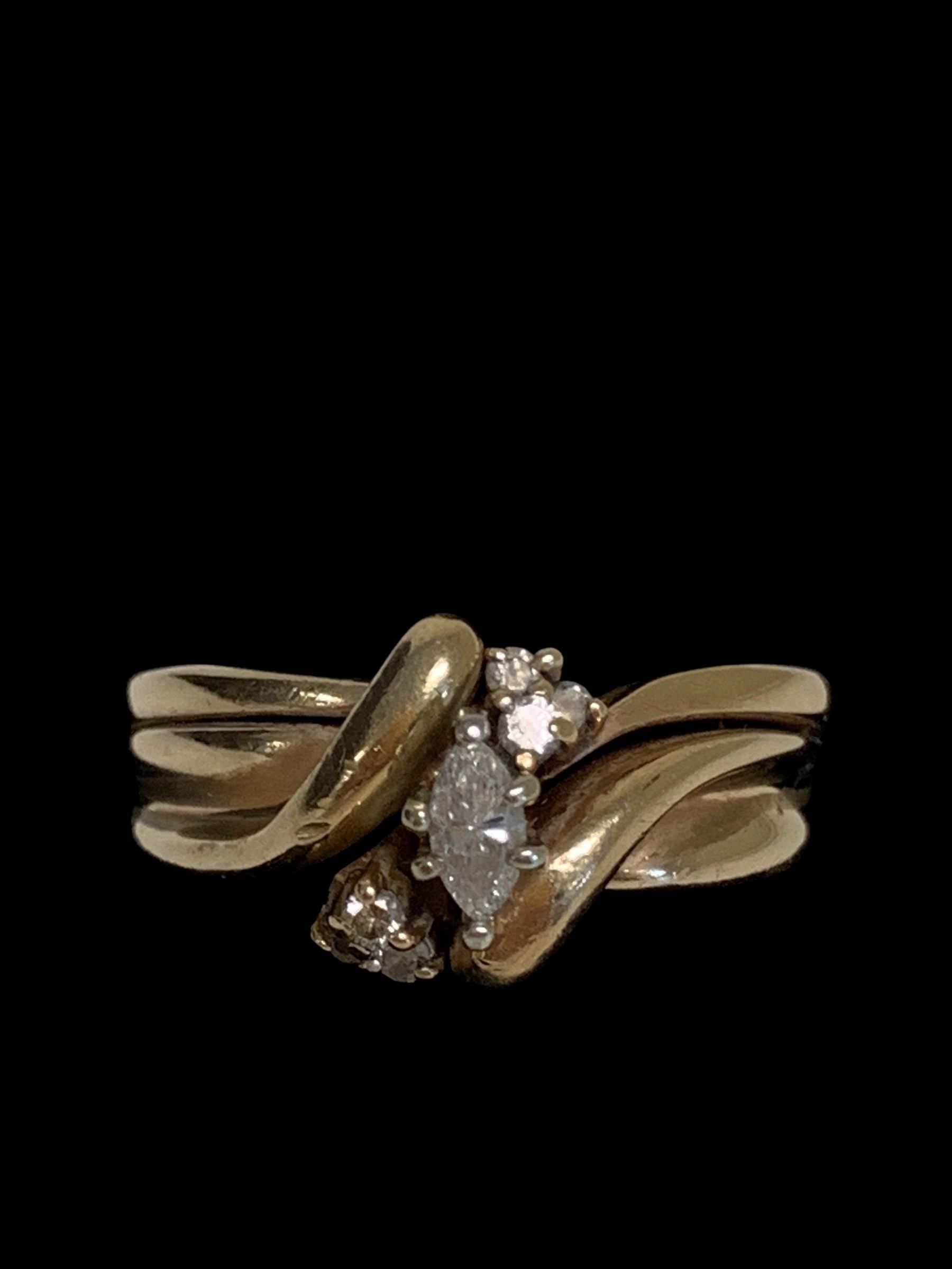 Diamond wedding set #31085