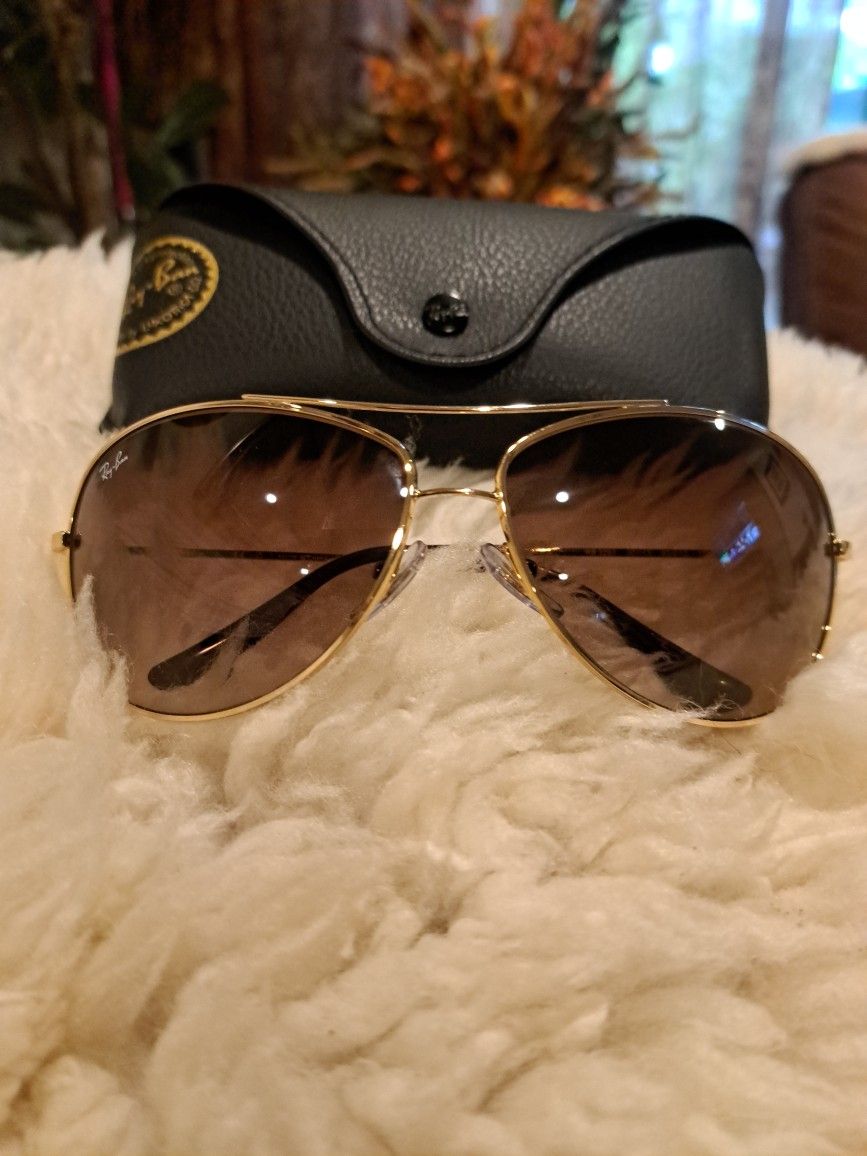 Sunglasses Rayban gold aviator 