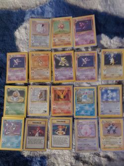 Rare Pokémon Cards 1995 18 Holos 