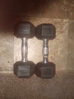 Rubber 10lb Dumbells