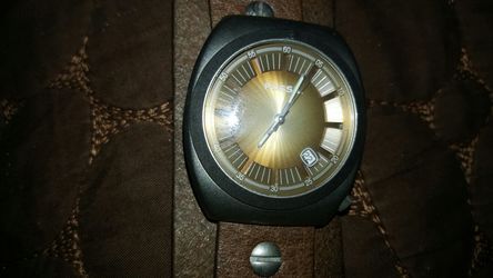 Fossil Watch with wide leather band
